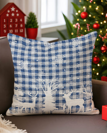 Merry & Bright MY26 Blue Pillow