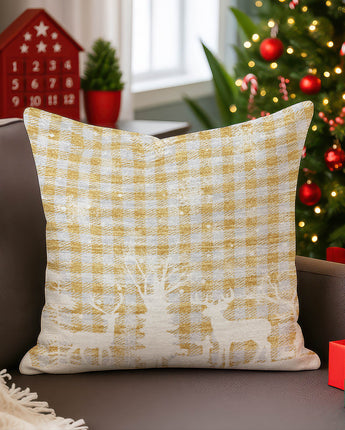 Merry & Bright MY26 Gold Pillow