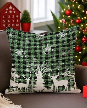 Merry & Bright MY26 Green Pillow