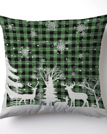 Merry & Bright MY26 Green Pillow