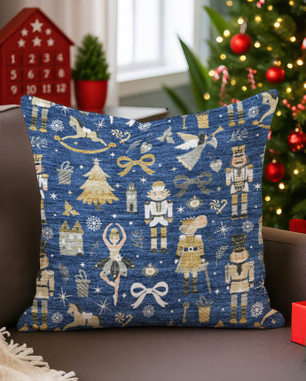 Merry & Bright MY29 Navy Pillow