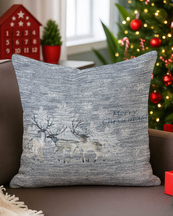 Merry & Bright MY2 Gray Pillow