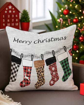 Merry & Bright MY5 Silver Pillow