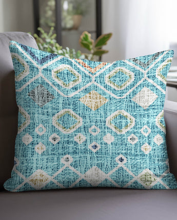 Portico PO4 Teal Pillow