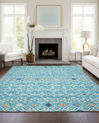Portico PO4 Teal Rug