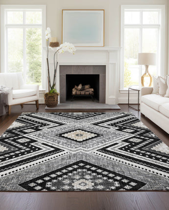 Portico PO5 Black Rug