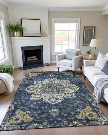 Silk Road SR6 Navy Rug