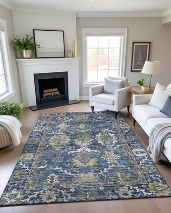 Silk Road SR8 Navy Rug