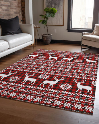 Wonderland WN28 Red Rug