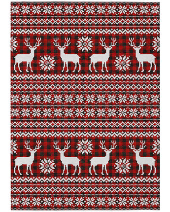 Wonderland WN28 Red Rug