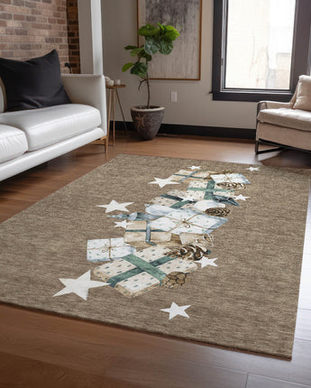 Wonderland WN33 Brown Rug